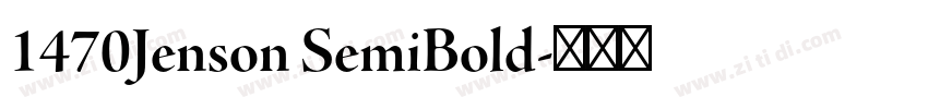 1470Jenson SemiBold字体转换
